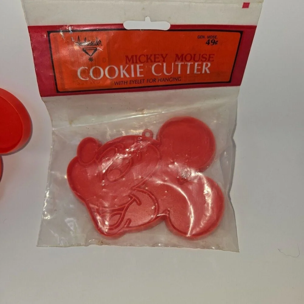 Mickey Mouse Vintage Popsicle Mold Cookie Cutter Sandwich Press Lot of 5 Disney